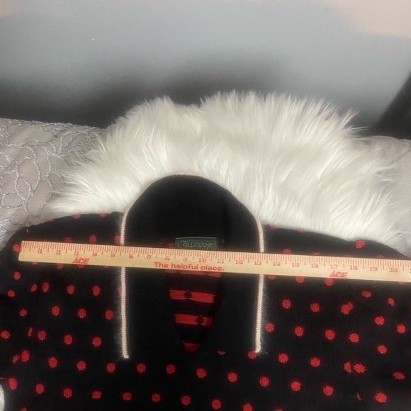 Vintage Cullinane Black with Red Polka Dot Sweater And Horse Design - Picture 9 of 13
